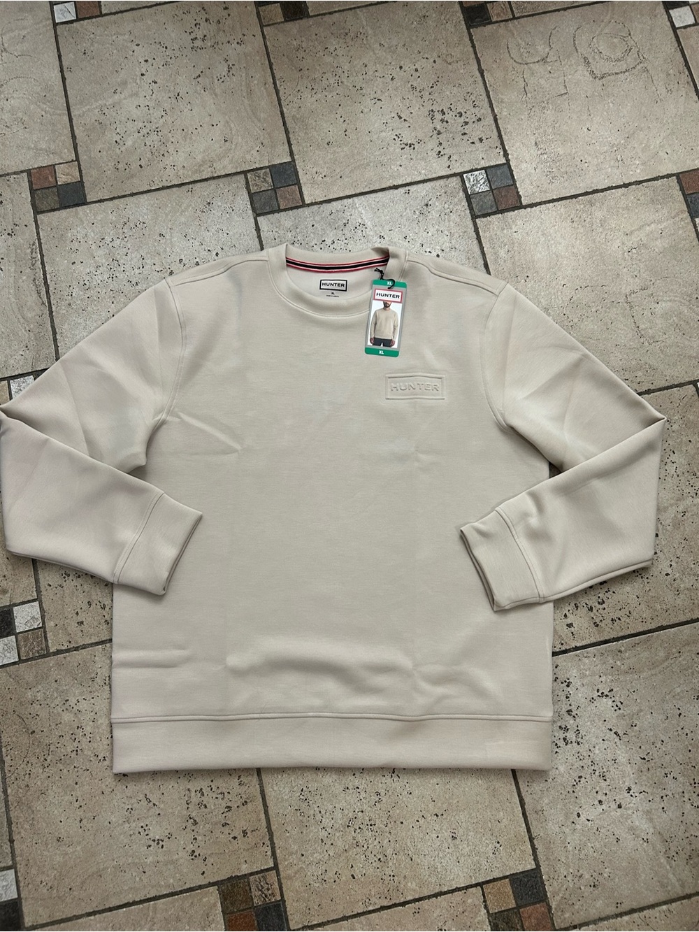 NWT Hunter Men's Sweatshirt tan - Picture 6 of 10